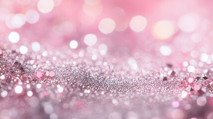 The Pink Glittering Background