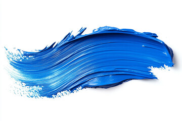 Blue brush strokes on a white background
