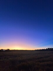 SILHOUETTE SUNSET AT DUSK 