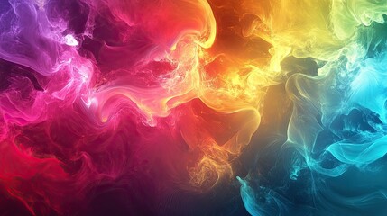 Obraz premium Colorful Abstract Smoke Background