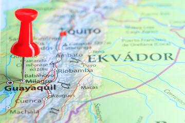 Milagro, Ecuador pin on map