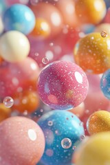 Colorful Balls in Air