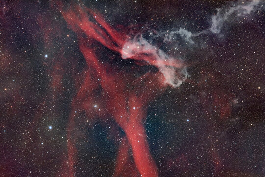 Stunning View of The Gecko Nebula (LBN 437) in Lacerta - A Detailed Astrophotography