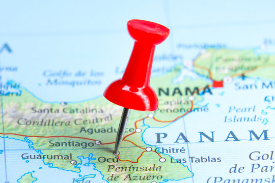 Ocu, Panama pin on map