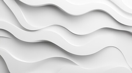 Obraz premium Abstract White Wave Pattern