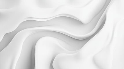 Fototapeta premium Abstract White Wave Pattern