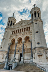 Basilica of Our Lady of Fourviere in Lyon, France