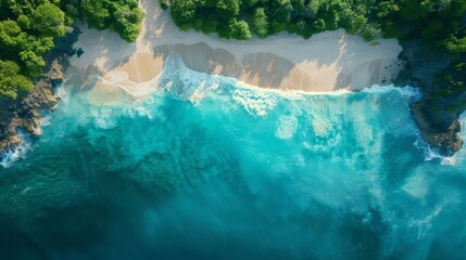 3D visualization of coronavirus particles in a biological environment, showing detailed virus structure