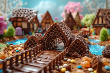 3D visualization of coronavirus particles in a biological environment, showing detailed virus structure