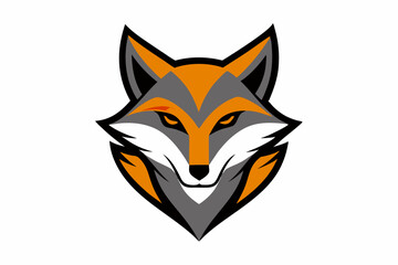 Modern Fox Head Logo Vector.