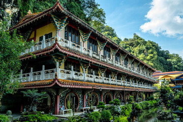 Sam Poh Tong chinese temple complex in Ipoh Malaysia