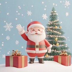 Fototapeta premium Merry Christmas Banner