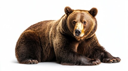 Obraz premium Brown Bear Portrait: A Majestic Look