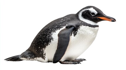 Naklejka premium A Close-up of a Gentoo Penguin