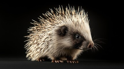Fototapeta premium Close-up of a Curious Hedgehog