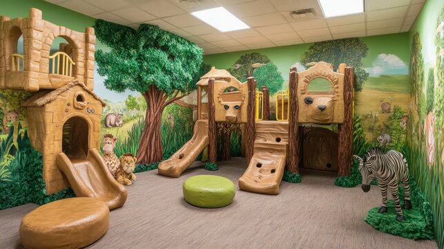 Indoor Playground with Jungle Theme