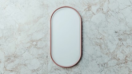 A simple oval frame on a textured background, providing space for text or graphics.  Perfect for adding a modern touch to your designs.