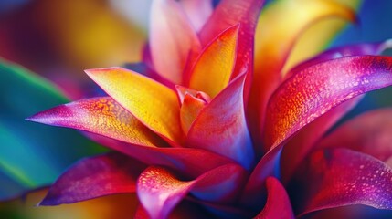 Vibrant Bromeliad Blossom