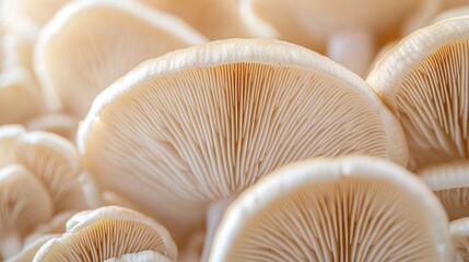 Close-up of Oyster Mushrooms