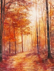 Fototapeta premium Woodland Path