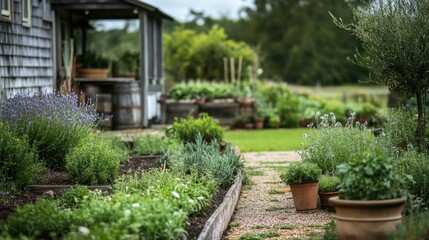 Obraz premium Tranquil Garden Path