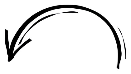 PNG Curved dashed arrow line stencil produce fruit.