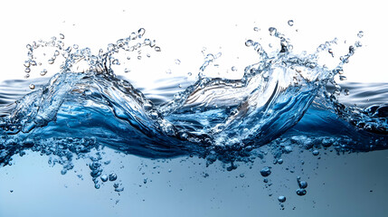 A dynamic splash of water showcasing fluid motion and clarity.