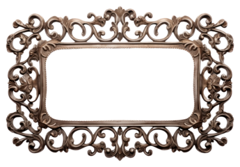 PNG Brown frame white background architecture.