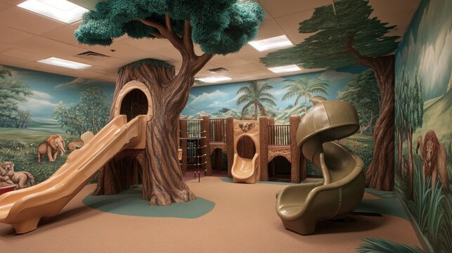 Indoor Playground with Jungle Theme