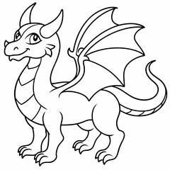 Enchanting Unshaded Coloring Page Vector Illustration, Line Art, SVG, Cut Files for Cricut & Silhouette
