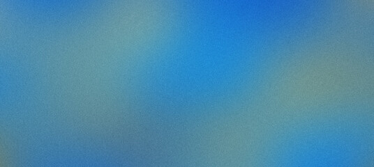 Naklejka premium Cyan blue background with green gradient showing a grainy texture