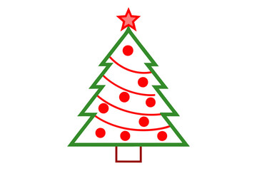 christmas tree made of paper