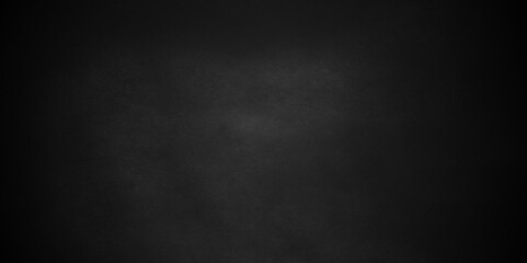 Dark black charcoal color vignette old vintage wall slat interior texture boarder design, concrete grunge light backdrop spotlight. empty space of Studio dark room concrete wall grunge background.
