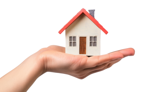 PNG Hand holding a house finger person female.