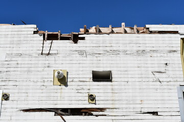 Tear-down of historic waterfront building.