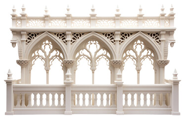 PNG Gothic architectural ornate balcony