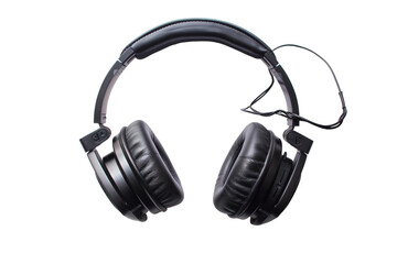 Fototapeta premium Advanced noise-canceling headphones with superior sound quality and comfortable ear cushions isolated on transparent background