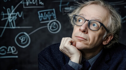 Futuristic abstract visualization of complex mathematical equations and cosmic calculations The image features intricate geometric patterns and symbols representing the universe's mysteries