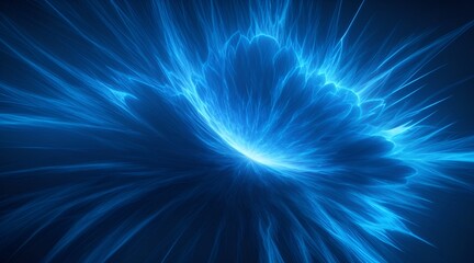 Abstract blast, blue background