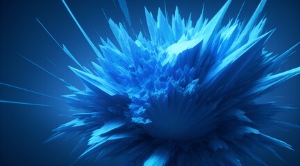 Abstract blast, blue background