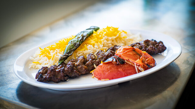 Persian Kabob Kubide Dish