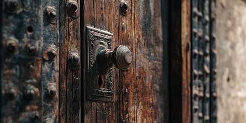 Fototapeta premium Door Handle Close Up