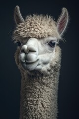 Obraz premium Llama Face Close Up