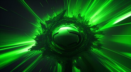 abstract blast, green background