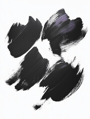 black and purple Streaks