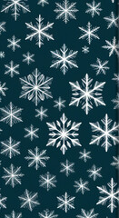 seamless snowflake pattern
