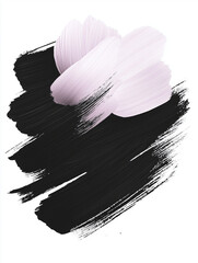 pink brush strokes watercolor painting