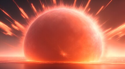 abstract blast, peach background