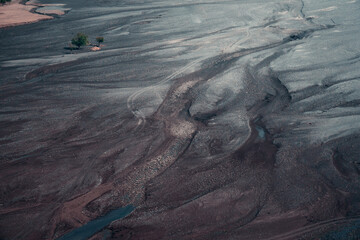 Captivating Aerial Perspective of the Kali Gandaki River Meandering Through the Majestic and Rugged...