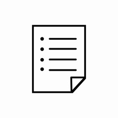 check list file icon sign vector